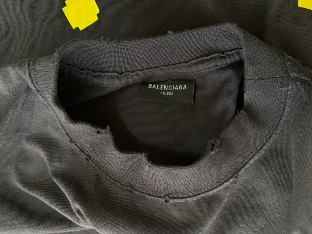 BALENCIAGA バレンシアガ テープロゴTシャツ