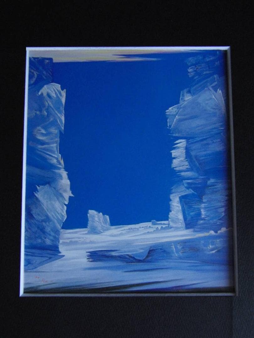 遠藤賢、【樹氷－光と風紋】、希少な額装用画集より