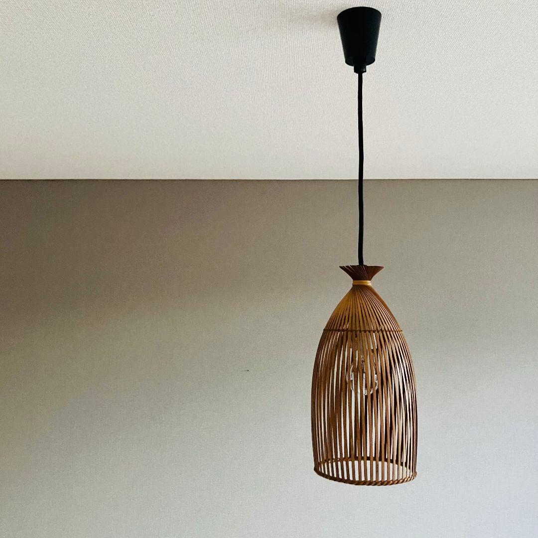 70'S 民藝 ヤマギワ 竹 ペンダントライト セット ジャパニーズモダン