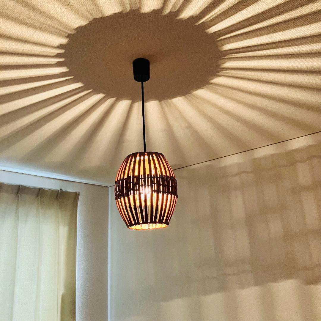 70'S 民藝 ヤマギワ 竹 ペンダントライト セット ジャパニーズモダン