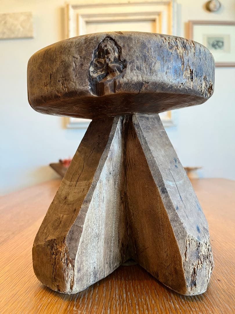 【JL】 セヌフォスツール トンガ族スツール アフリカスツール