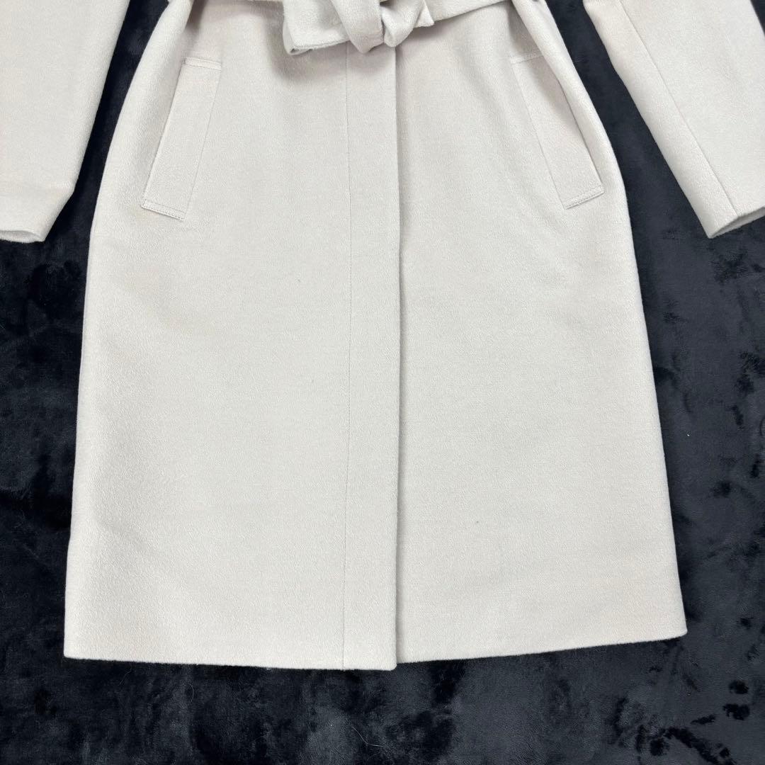 ボッシュ✨新品未使用 フォックスファー付チェスターコート カシミヤ混 サイズ38