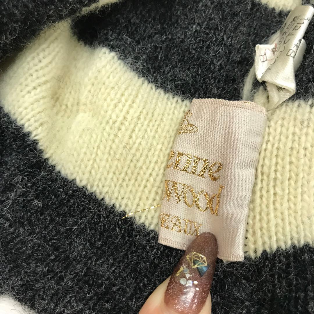 当時物 ムーンバット Vivienne Westwood 耳当て付 ニット帽