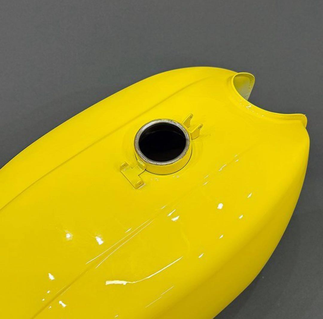 CB400F　ガソリンタンク　リプレイス品　イエロー　スチール製