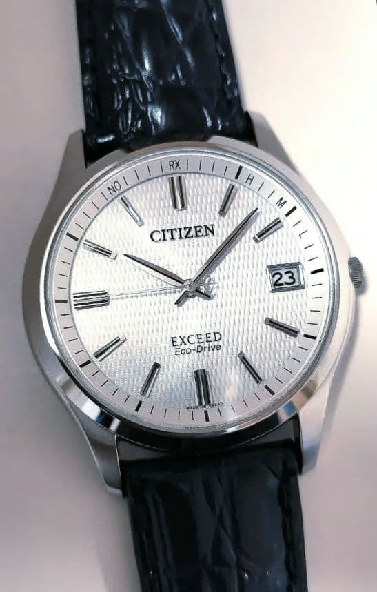 美品　シチズン　EXCEED　エコドライブ電波時計　EAG74-2941