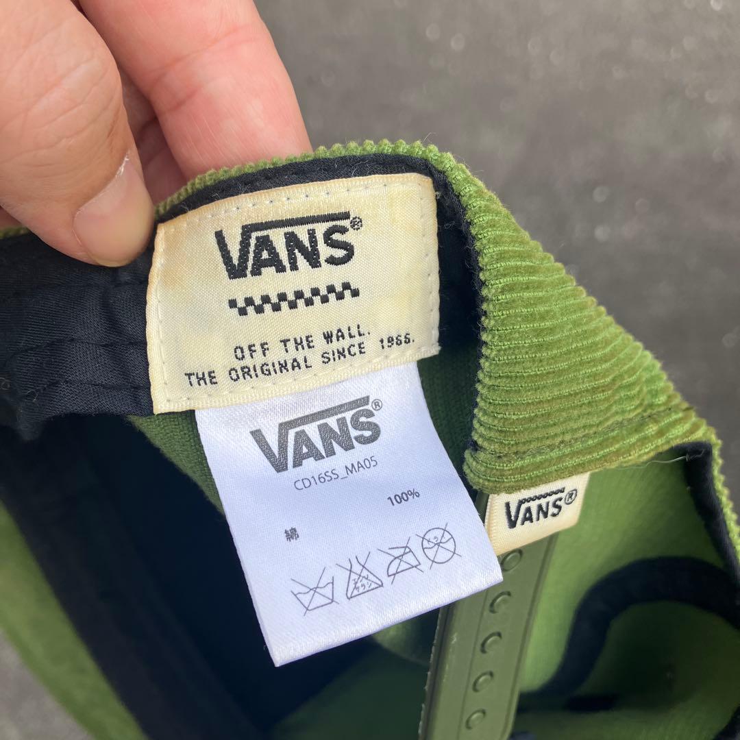 激レア　90s 00s vans キャップ　コーデュロイキャップ
