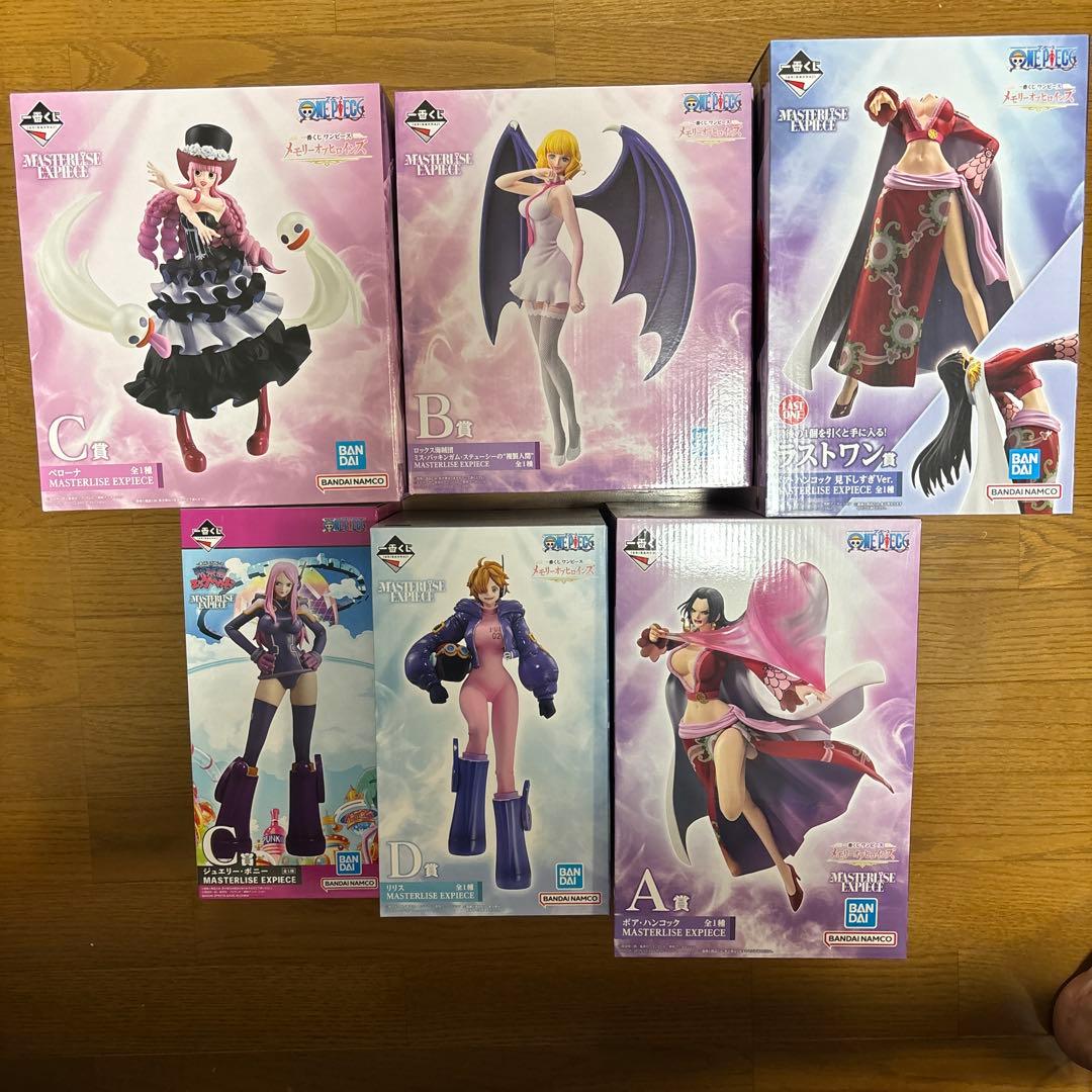 ワンピース　一番くじ　上位賞、ラストワン賞フィギュア　6点　まとめ売り新品未開封