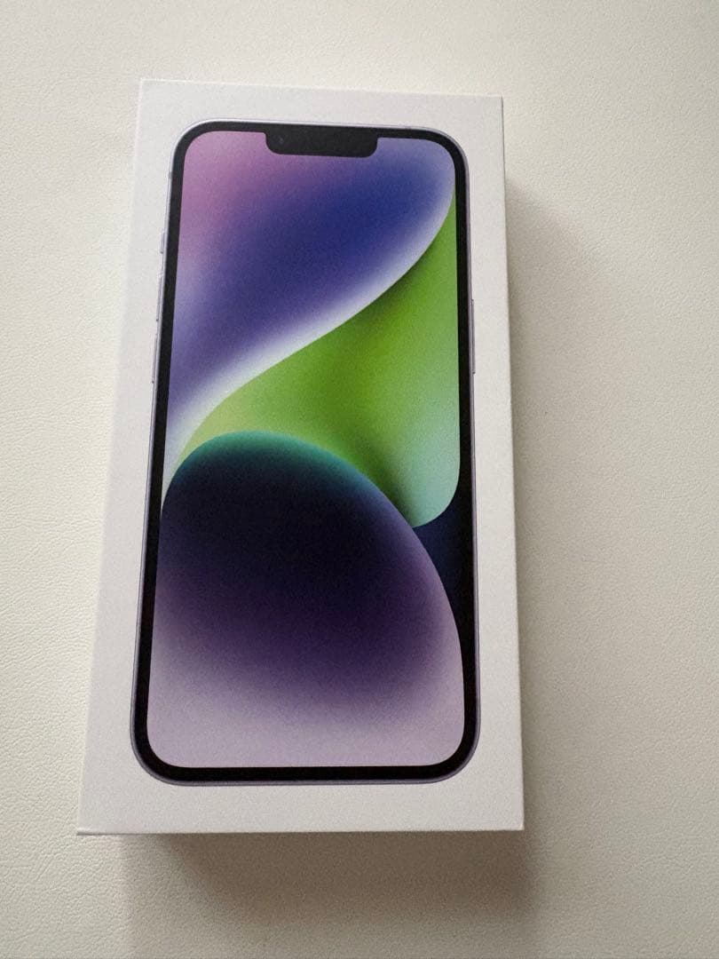 【画面割れ】Apple iPhone14 128GB 本体SIMフリー　パープル