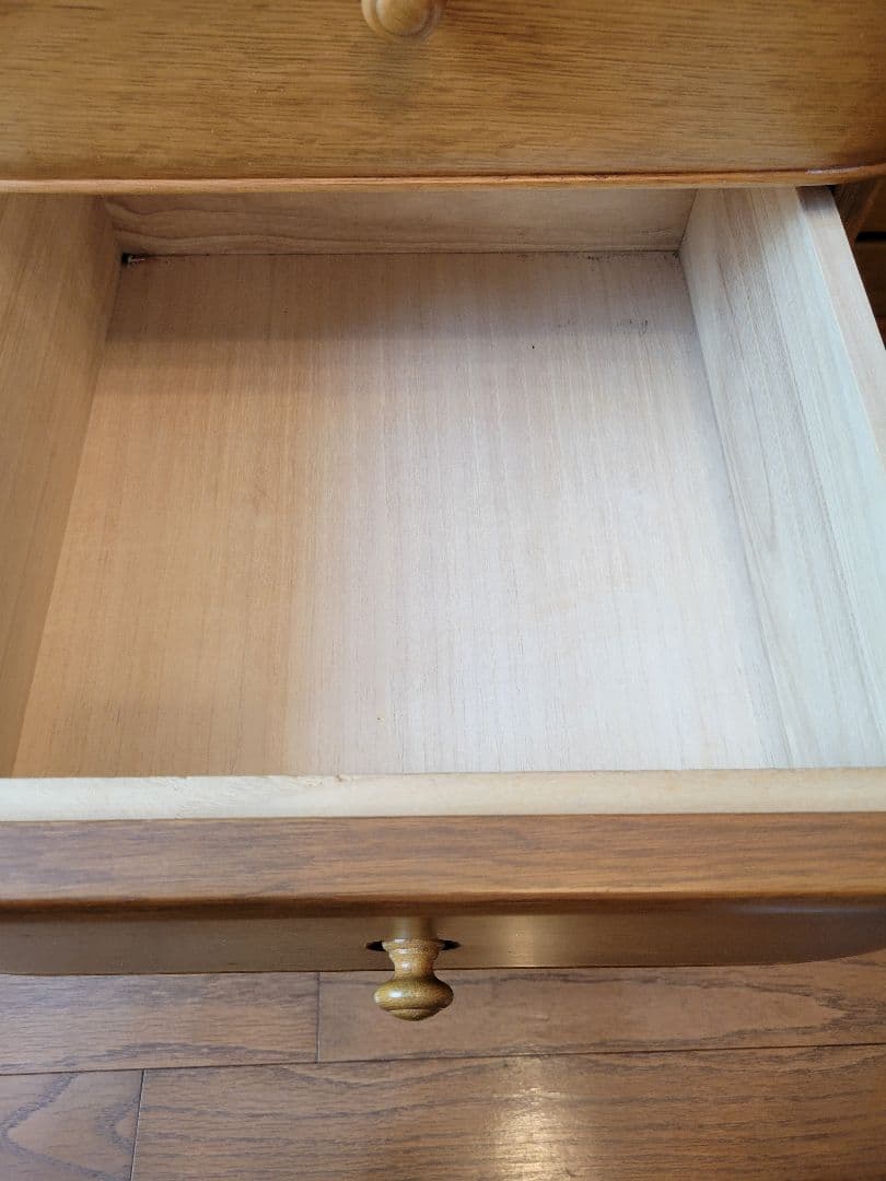 木製チェスト 5つの引き出し付き