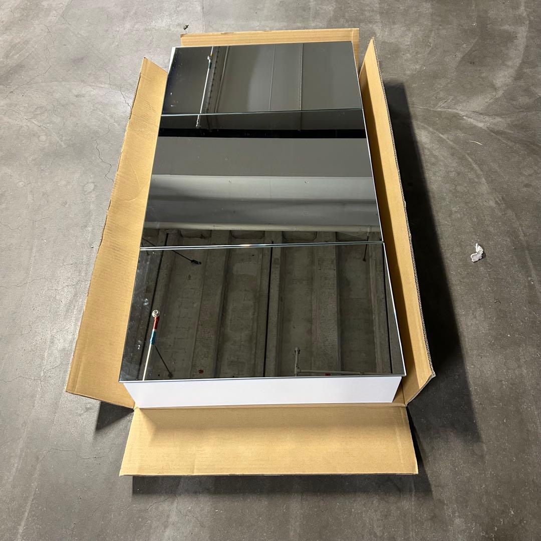 幅120cm高級洗面三面鏡ミラタップスミス超美品展示品KT12000