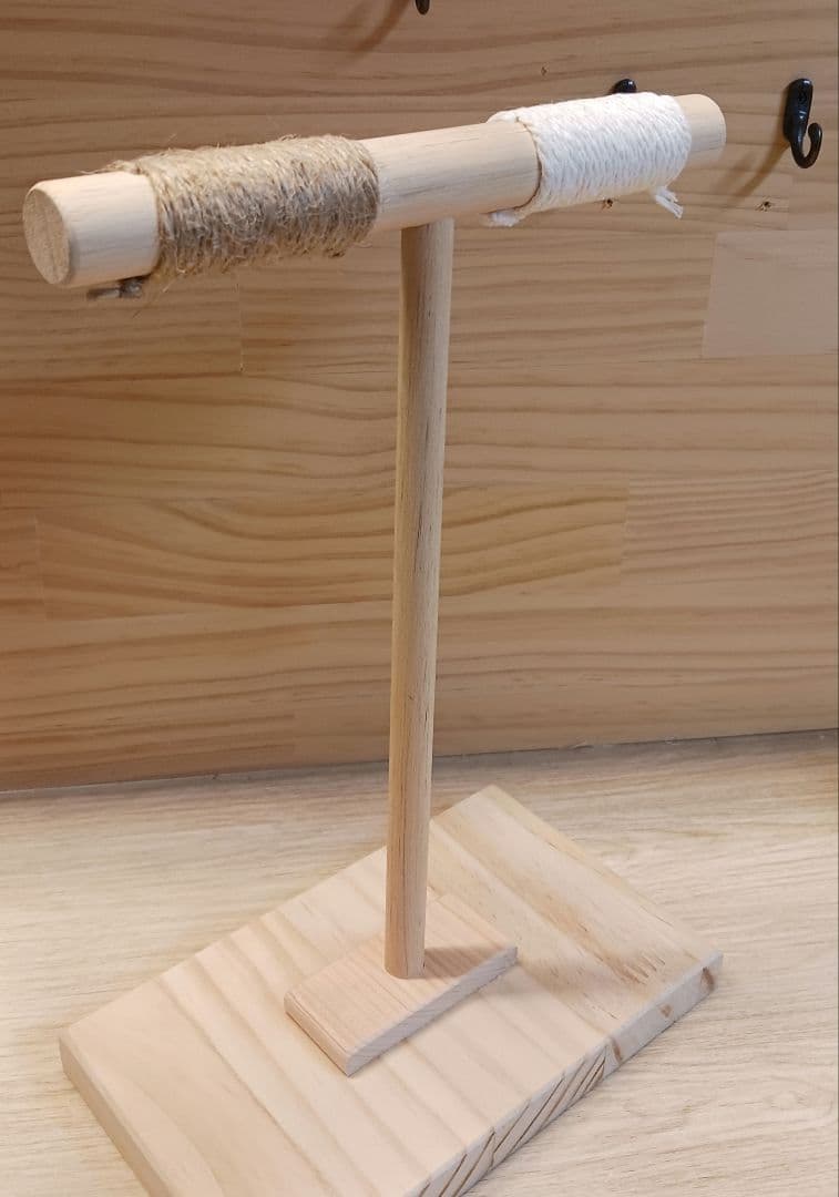 T7　☆　中型インコ　背の高～い止まり木　Tパーチ　☆　シロハラインコ　スタンド