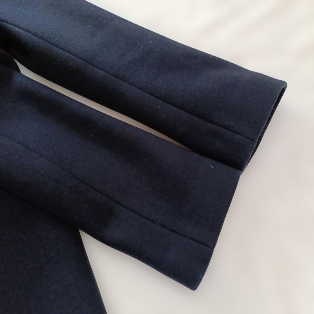 美品 haunt ハウント ウール カシミヤ チェスターコート 38 ネイビー