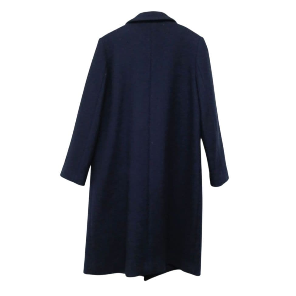 美品 haunt ハウント ウール カシミヤ チェスターコート 38 ネイビー