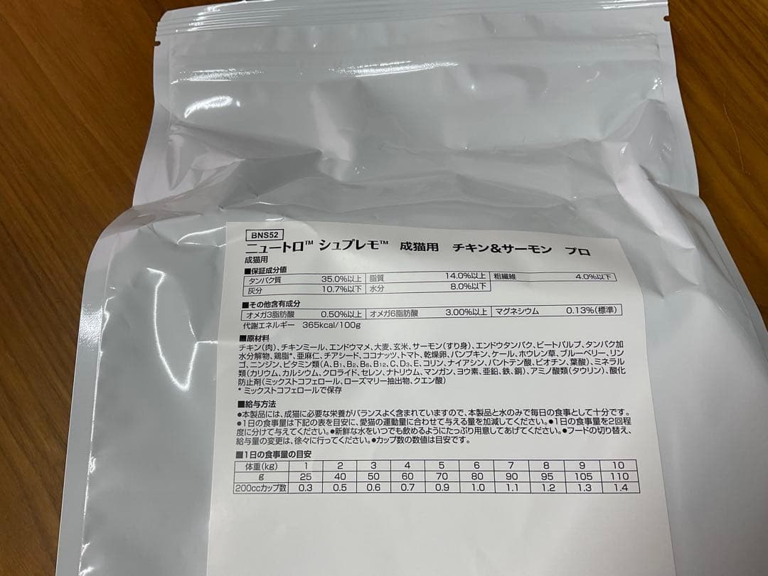 ニュートロ　シュプレモ　成猫用チキン&サーモン 3kg×4袋