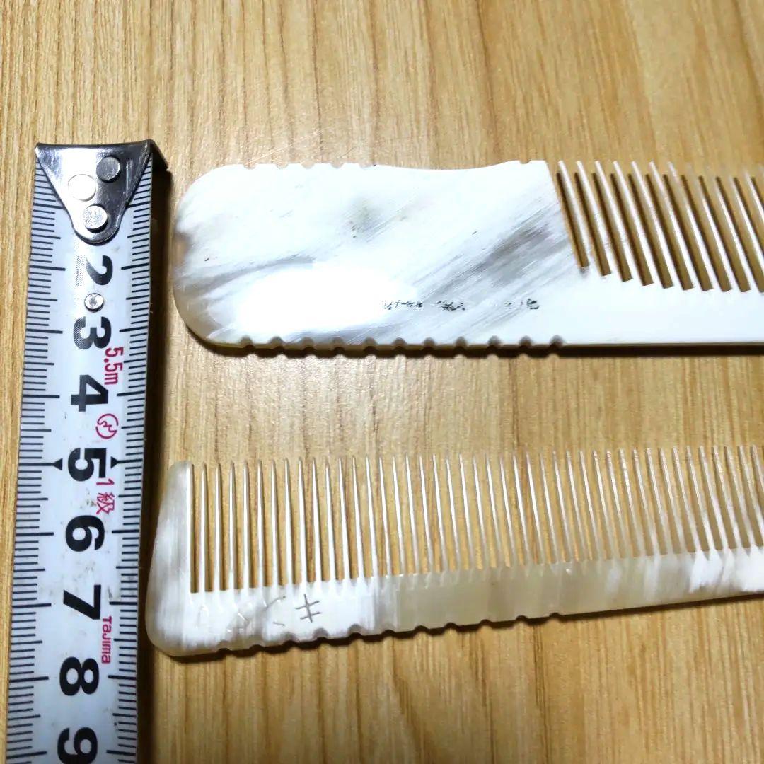 理容、美容櫛、水牛、新品未使用、櫛修正具付きです❗２本組