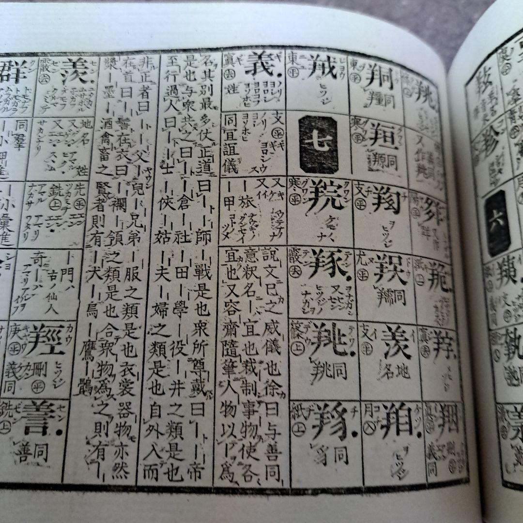 明治時代の漢和辞典だと思います