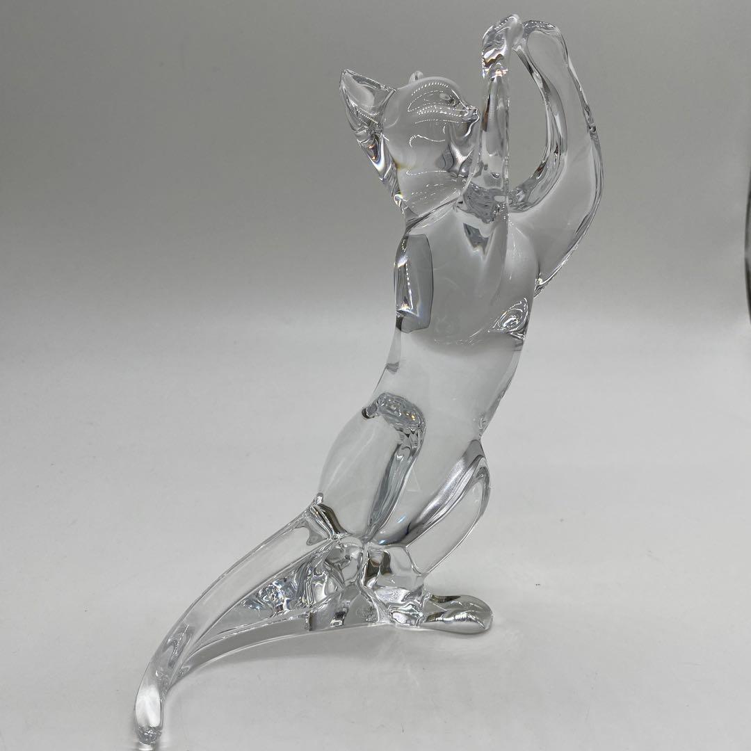 バカラ クリスタル　 フィギュリン 　猫　　　no.123
