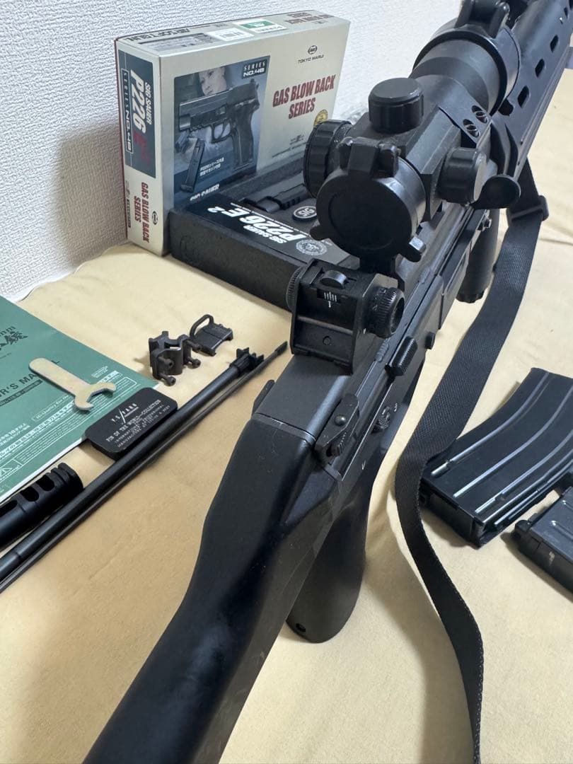 【北條龍】89式小銃カスタム　ガスブロ　P226セット　トイガン
