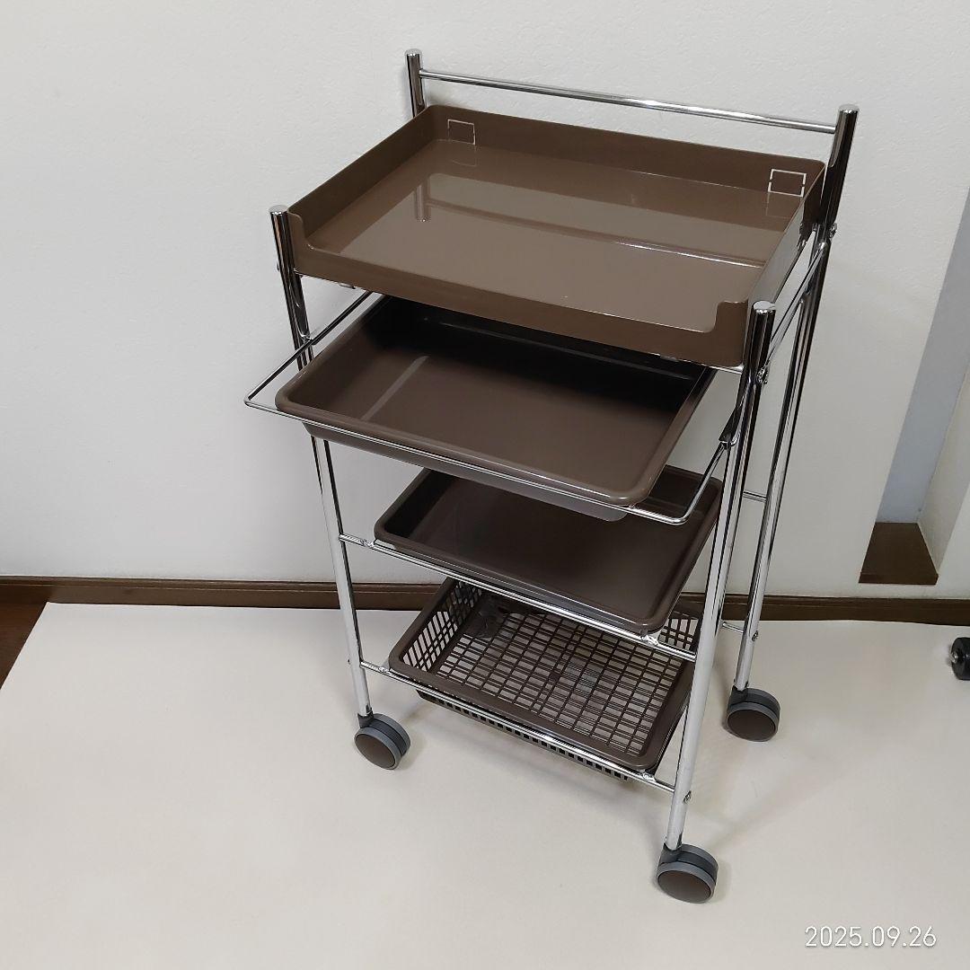 キャスター付き ワゴン台　　 美容師　理容師 コンパクトセット台
