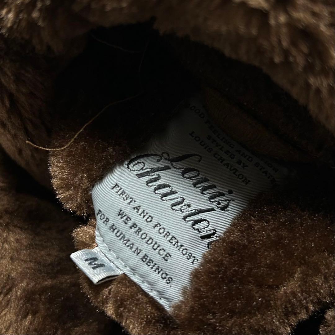 00s ベロア フェイクムートン ボアジャケット シングルライダース お兄系