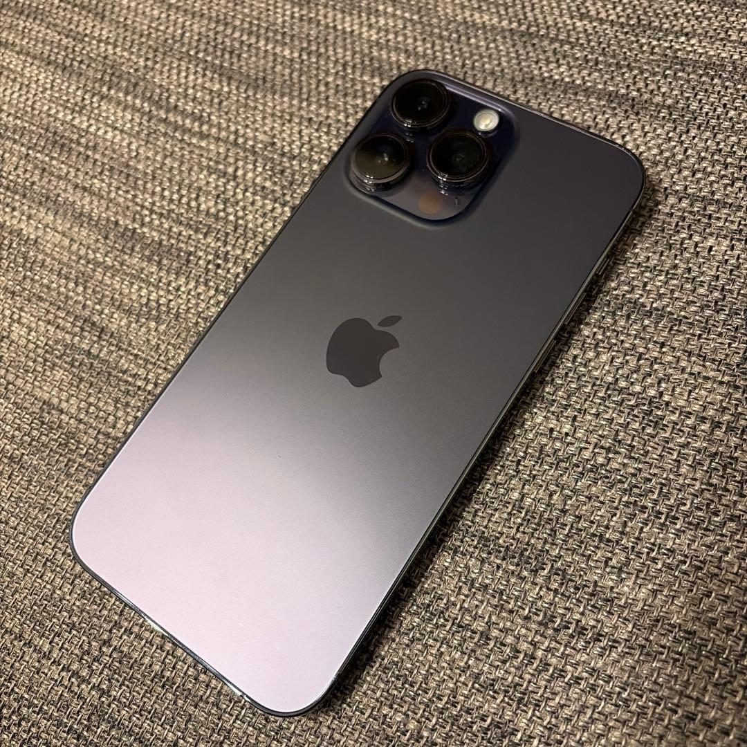 Apple iPhone 14 Pro max 本体 画面ひびあり