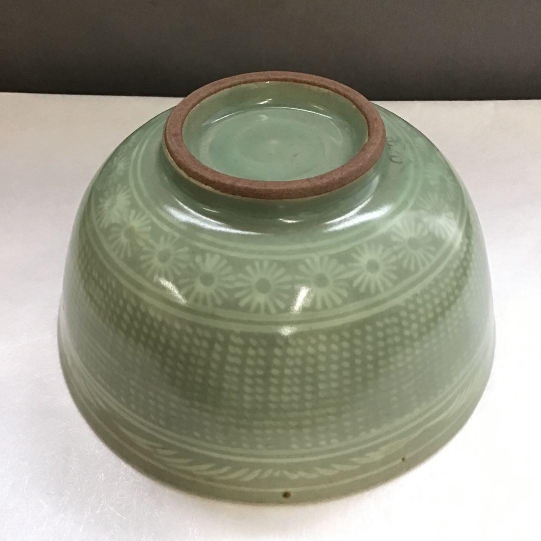 茶道具 玉子手茶碗 釡谷陶房 韓国人間国宝 申相浩 作 桐共箱N211SH