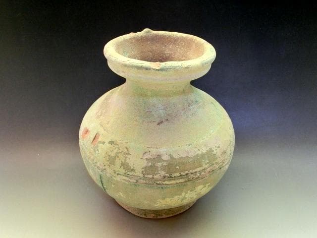 土器■須恵器 壷 緑釉古壺 花瓶 オブジェ 古玩 唐物 中国時代物 骨董品■