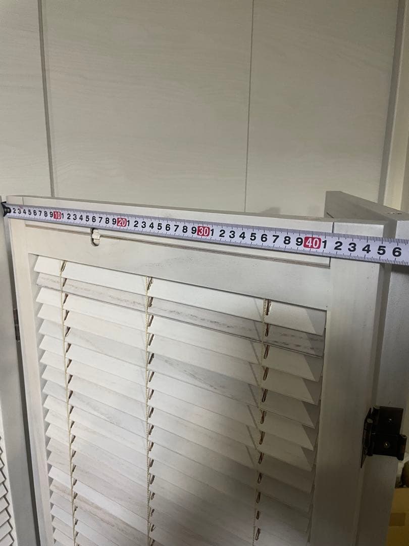 北欧レトロ 木製フレーム 4連 ブラインドパーティション パーテーション 衝立