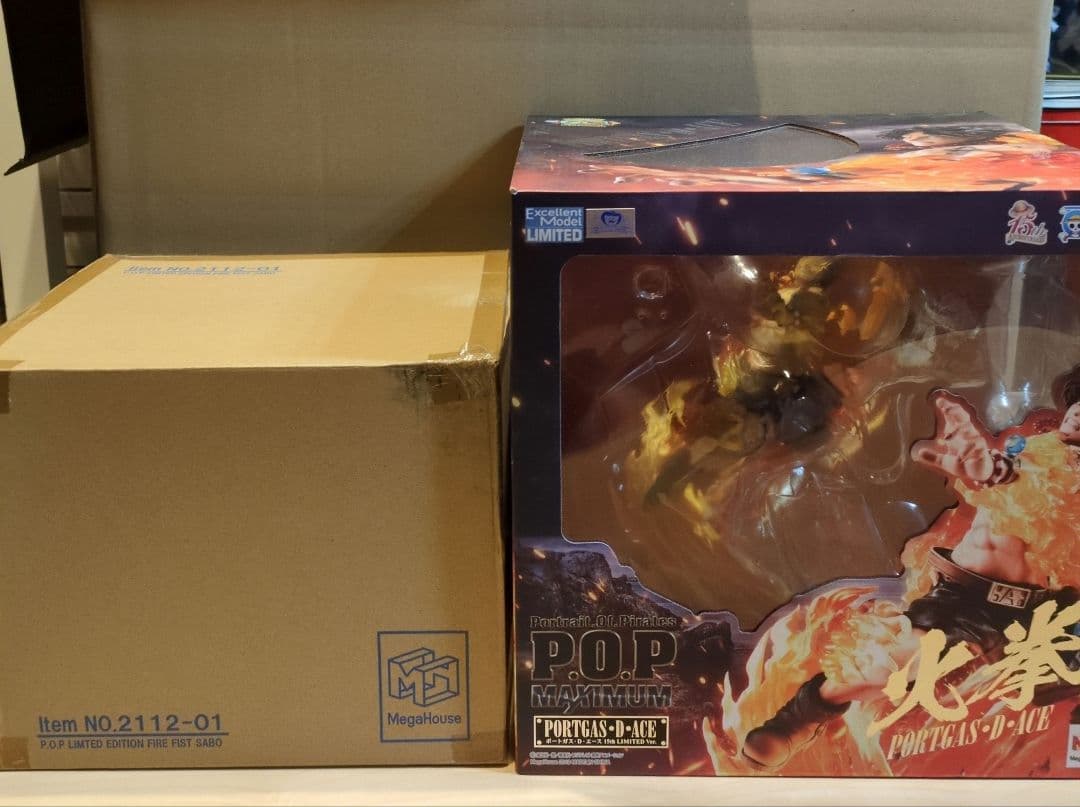 ワンピース P.O.P フィギュア エース サボ 火拳 開封品