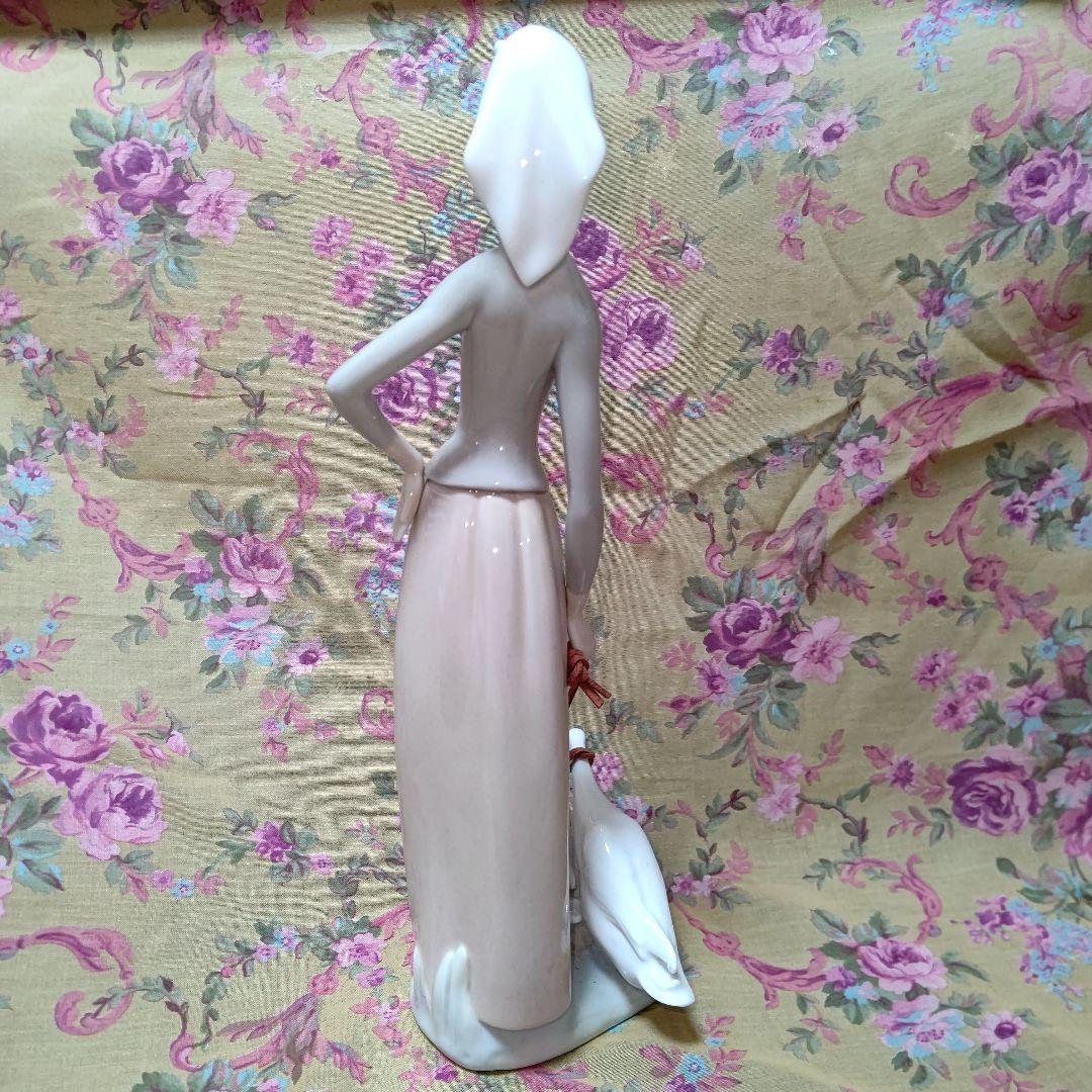 アンティーク雑貨 LLADRO Girl With Two Geese 28cm