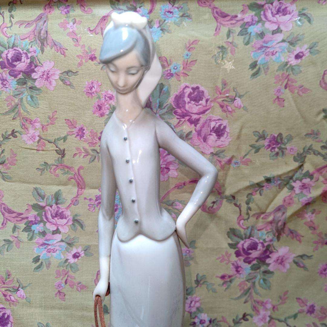 アンティーク雑貨 LLADRO Girl With Two Geese 28cm