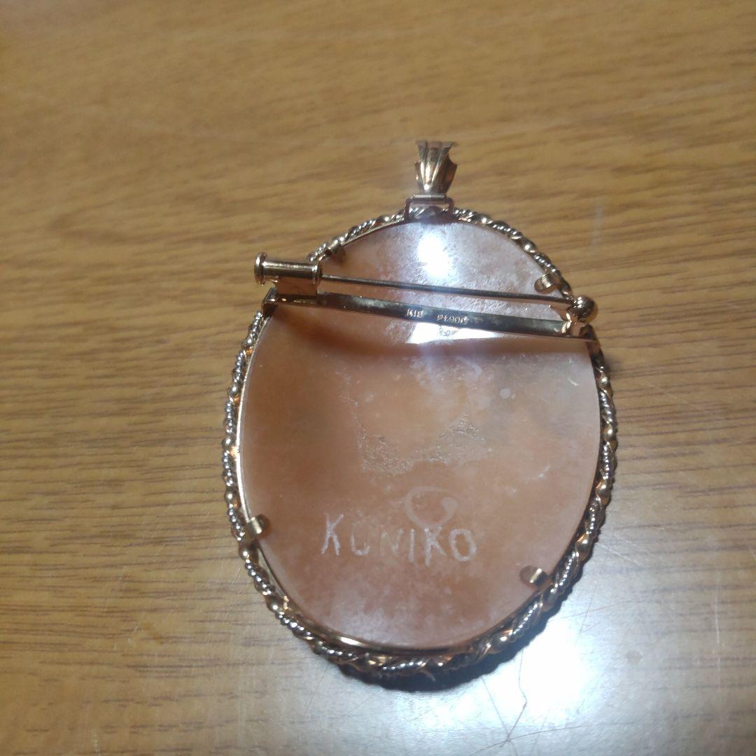 カメオ　K18 Pt900