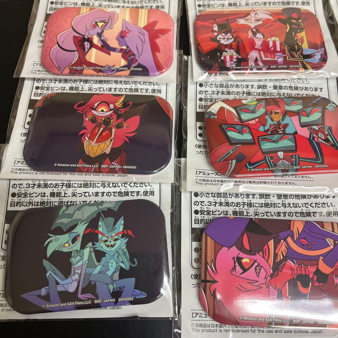 ハズビン・ホテルへようこそ◾︎スクエア缶バッジ フルコンプ 全１２種セット♫