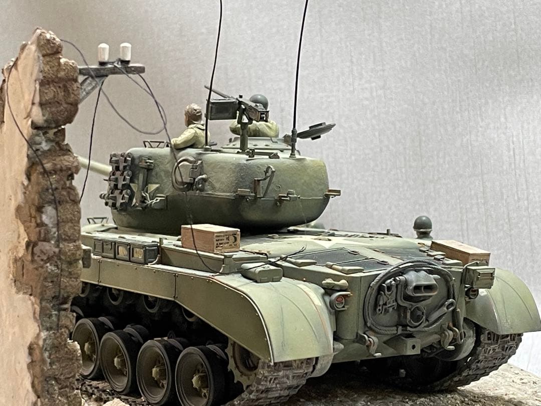 【ご依頼品】　1/35 US M26パーシングと兵士