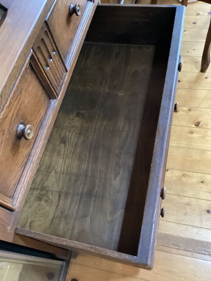 イギリスアンティーク　ライティングビューロー　デスク　キャビネット