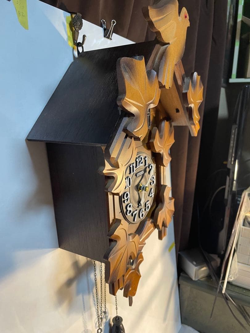 CITIZEN 鳩時計 4MJ234-B 昭和レトロ 高級クォーツ 壁掛け時計