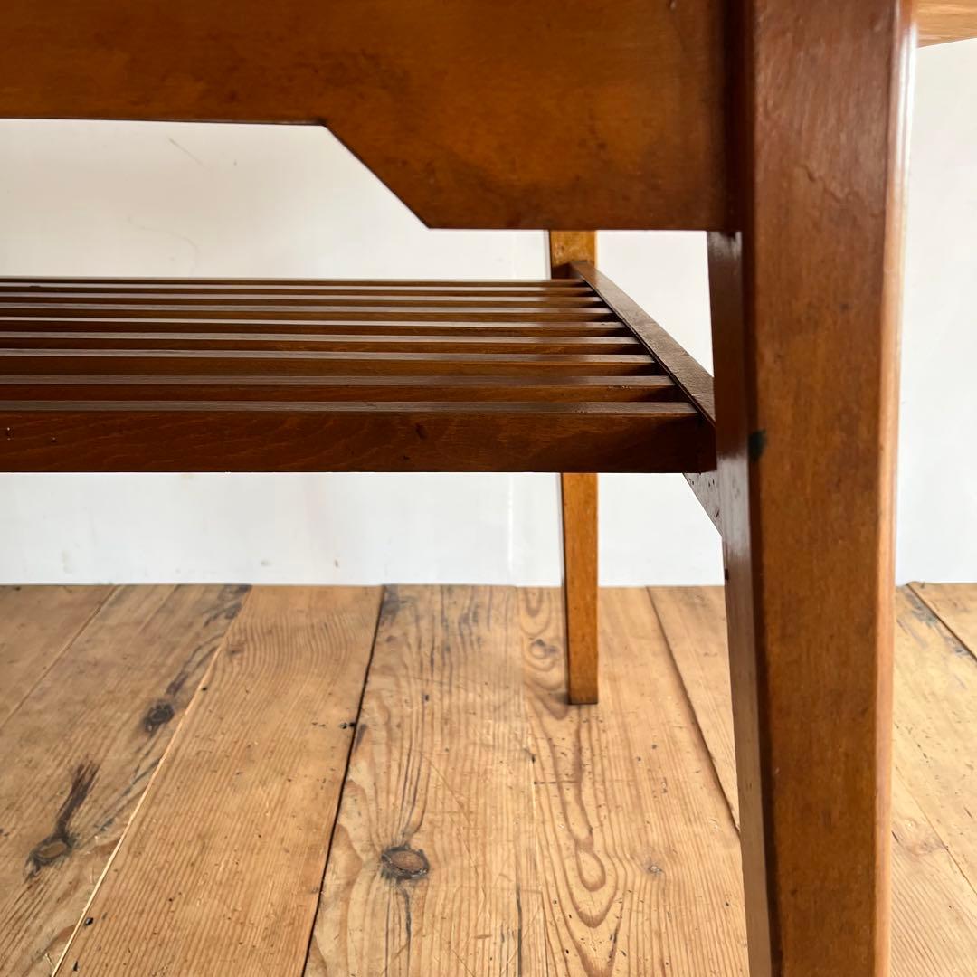 アンティーク テーブル オーク材 パイン材 机 4人掛け ナチュラル 無垢材