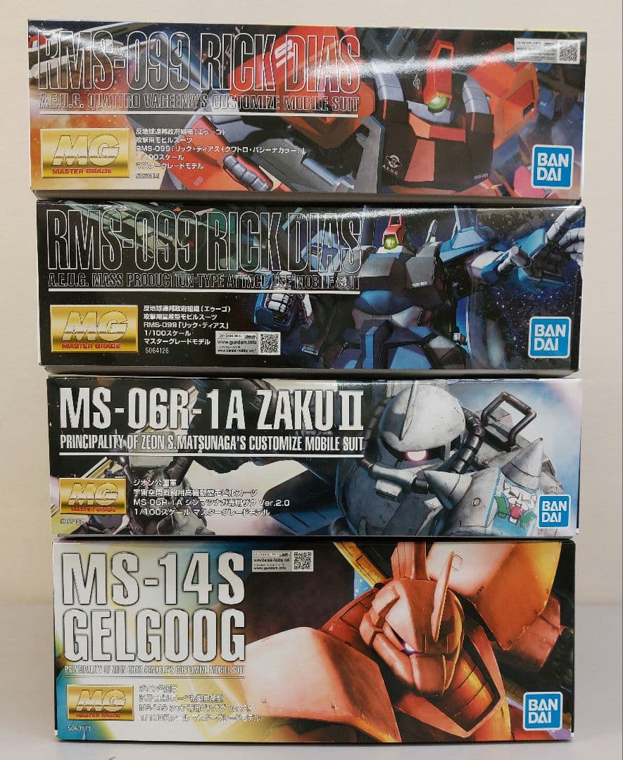 新品　MG 1/100 リックディアス（クワトロ機）　リックディアス黒　他