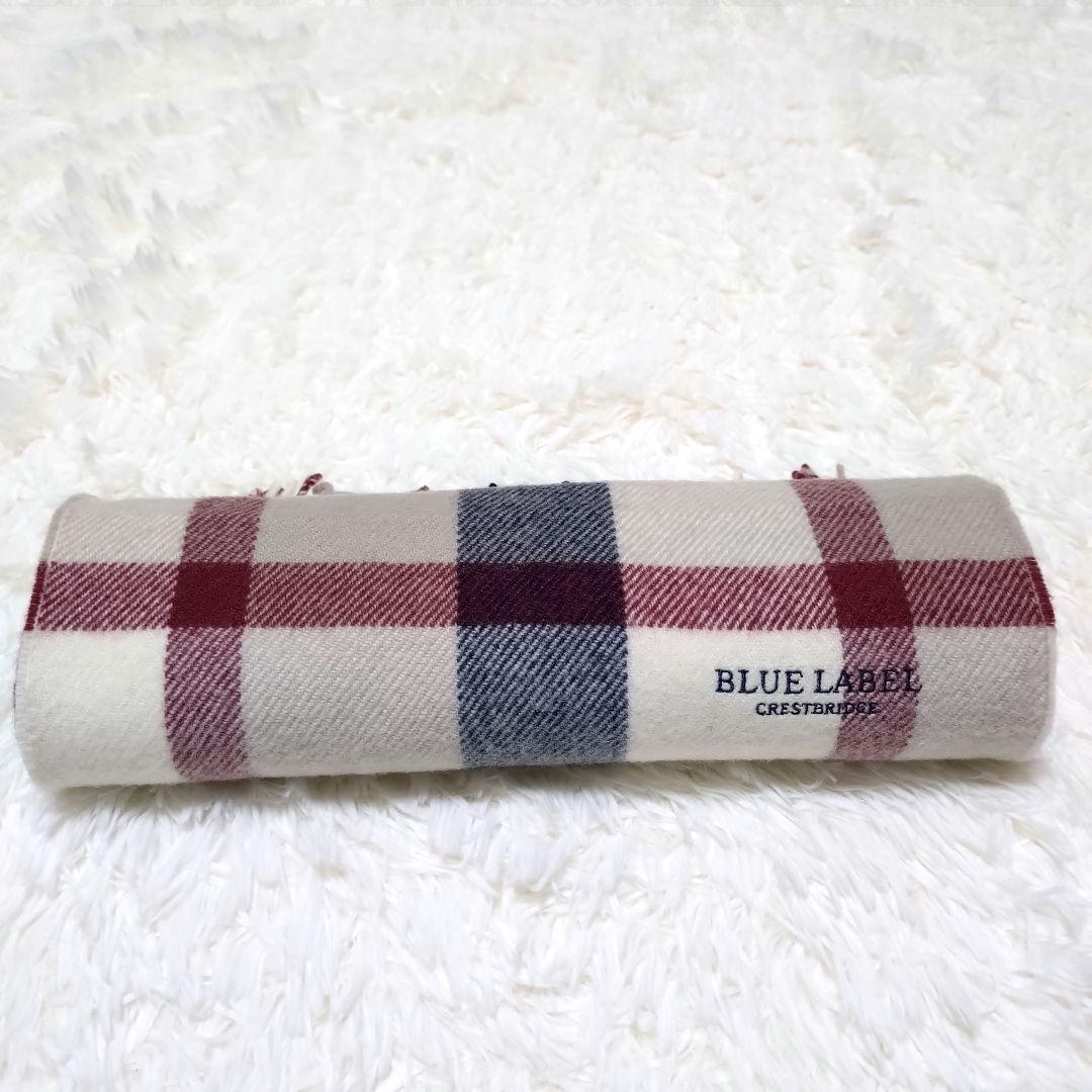 ブルーレーベルクレストブリッジ カシミヤ混 マフラー チェック