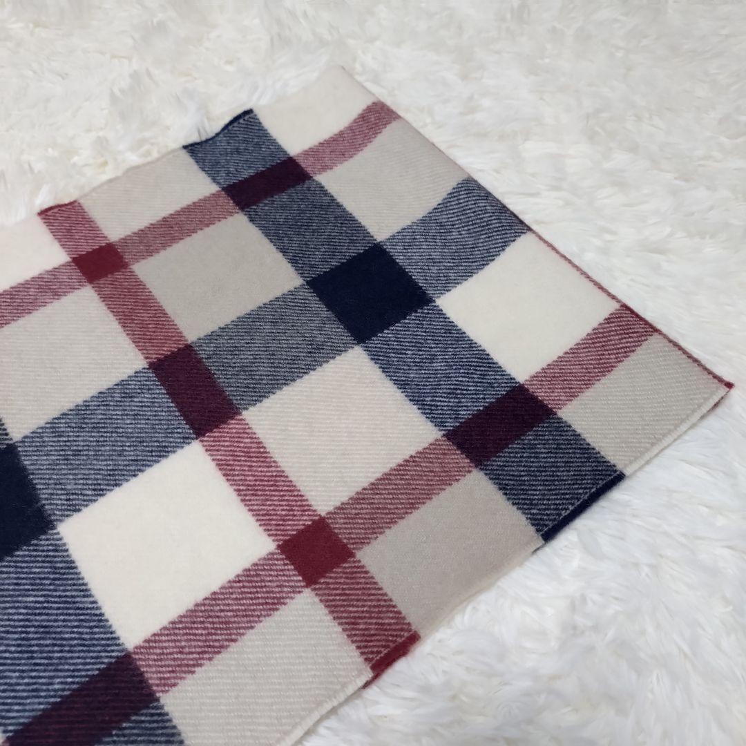 ブルーレーベルクレストブリッジ カシミヤ混 マフラー チェック