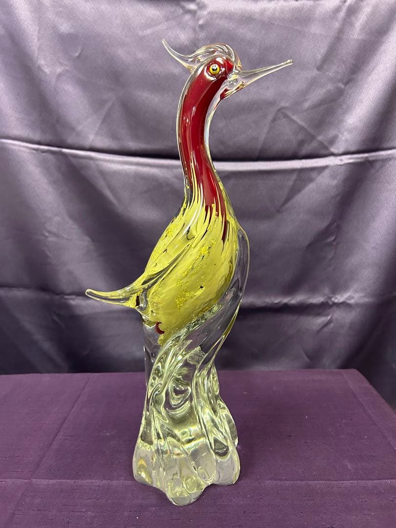 火の鳥マルティクリスタル　ガラス製置物