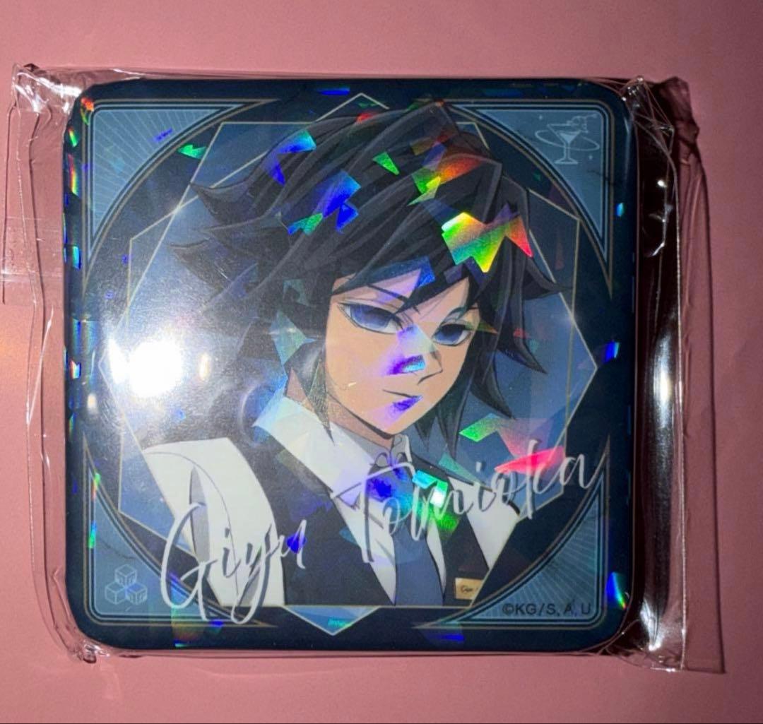 鬼滅の刃 モクテルバー グリッター缶バッジ ロトくじ 冨岡義勇