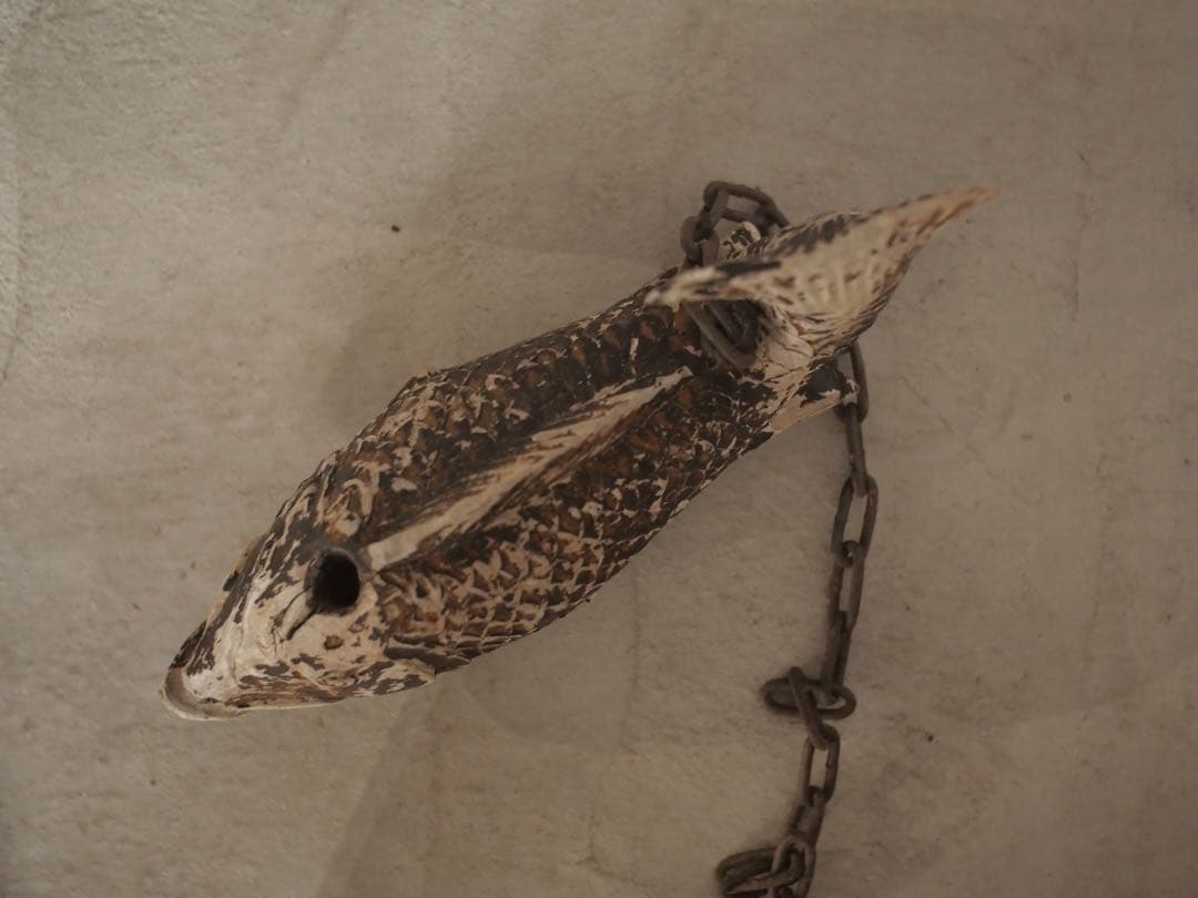 魚　木製　オブジェ　人形　置物　アート　古家具　古道具　アンティーク　昭和レトロ