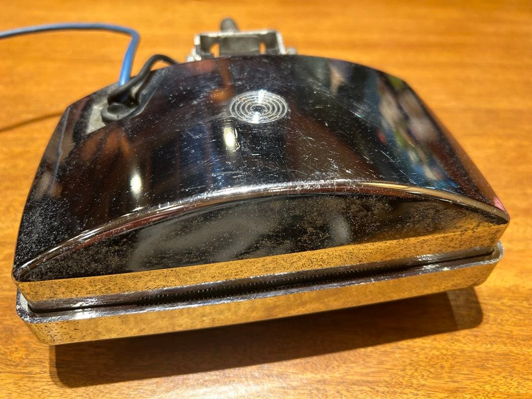 当時物マーシャルイエローレンズ 長方形ライト 猫ロゴ付き