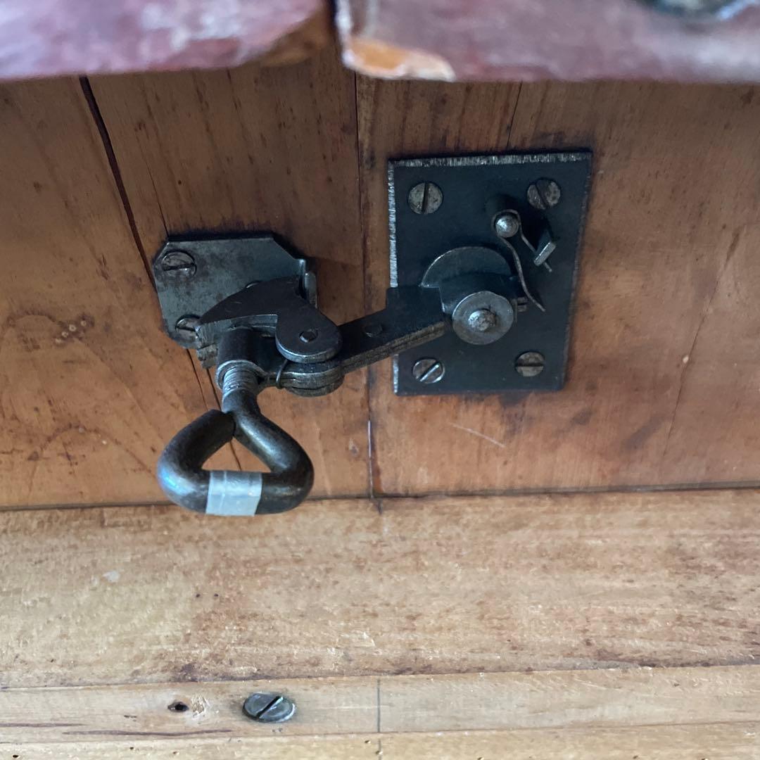 e0ビンテージ　オーバルダイニングテーブル　 剥離