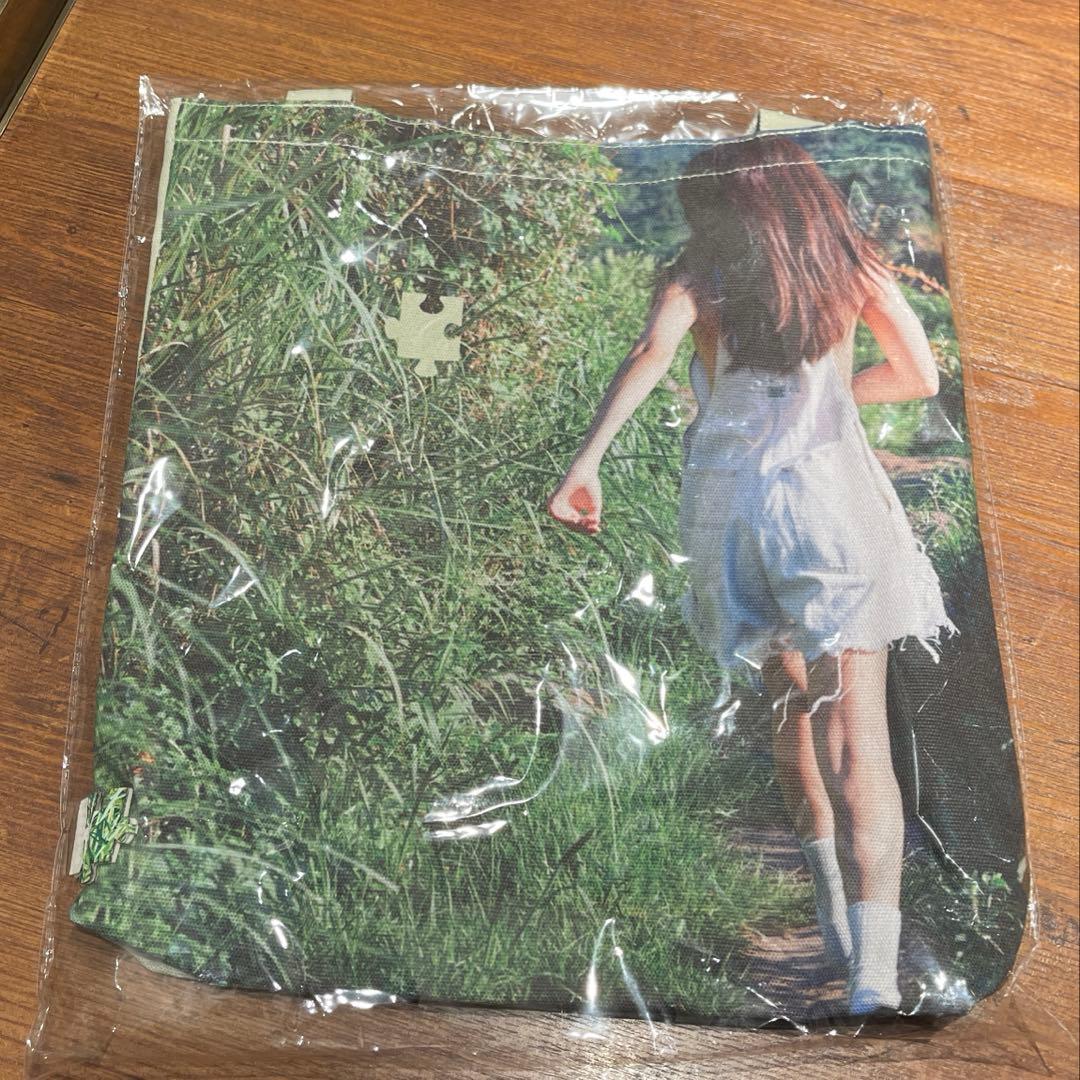 JENNIE 写真展 トートバッグ グリーン ジェニ BLACKPINK A