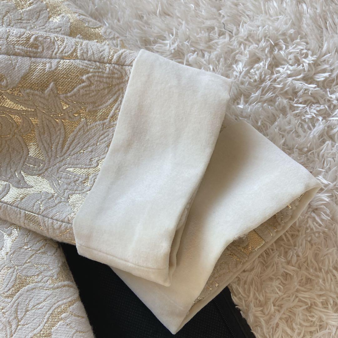 美品　ヴィヴィアンタム　ゴールド花柄コート　ジャガード　チャイナ　金　ロング　0