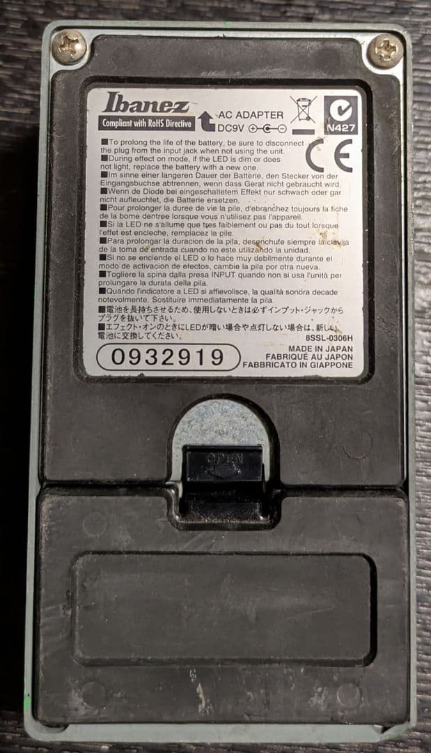 ギター Ibanez Tube Screamer TS-9 JRC4558D