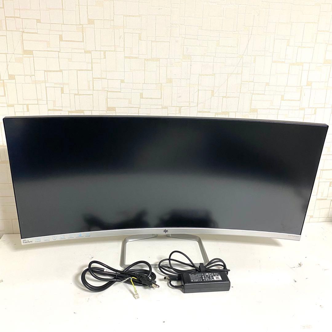 HP 34f Curved 34インチ湾曲ディスプレイ モニター IPSパネル