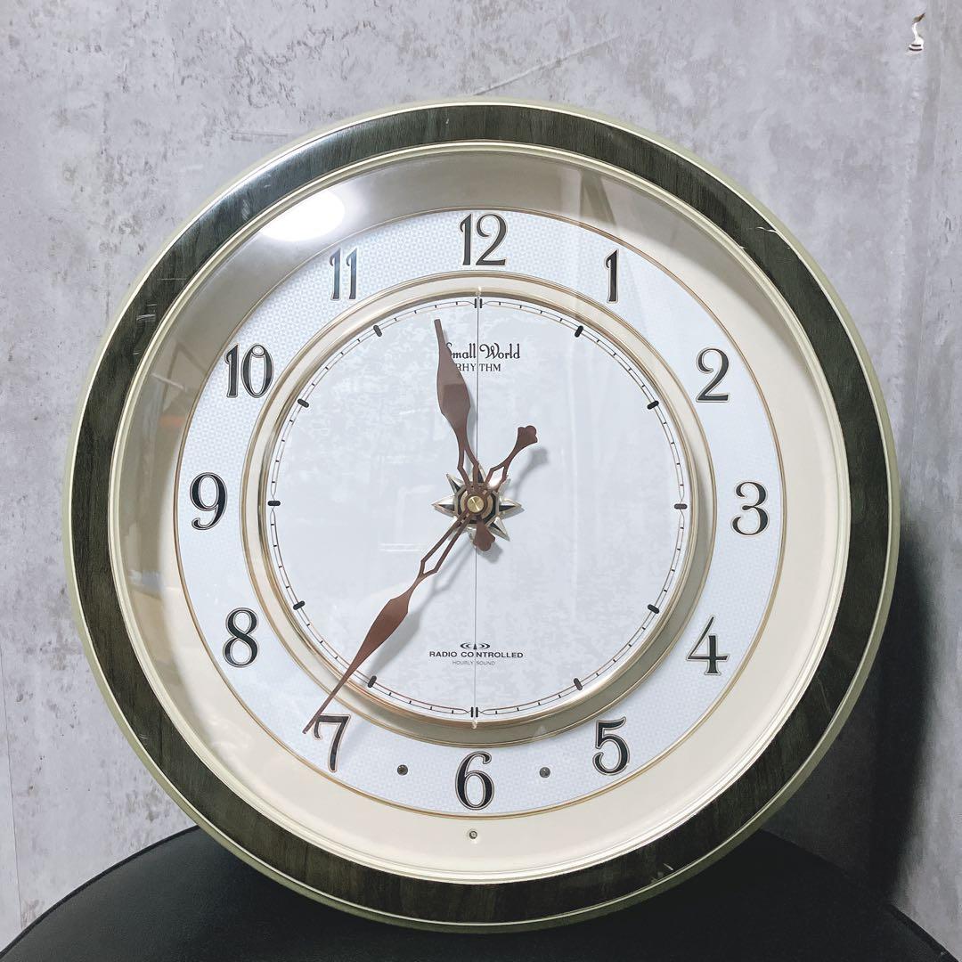【希少】リズム スモールワールド 掛け時計 パルタージュ 4MN470RA